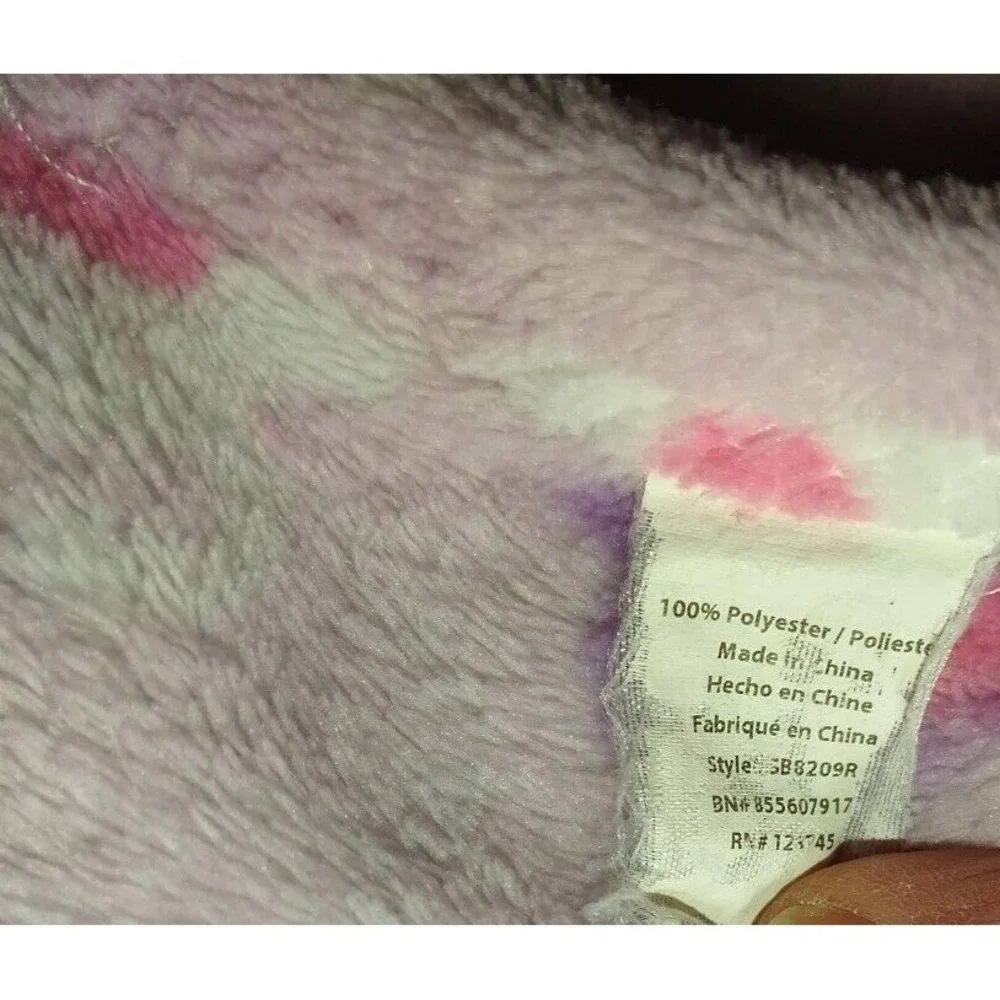 Pink Purple White Elephant Baby Girl Fleece Blanket Lovey RN 123745 ? Soft 28x36